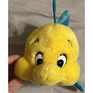 Vintage Little Mermaid Flounder Plush Disneyland‎ /Walt Disney World